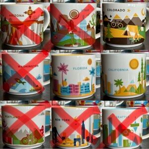 Starbucks You Are Here Collection Mugs - Selling Individually or Bundled